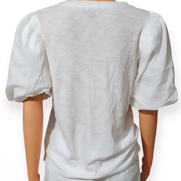 Express White Boxy Crop T-Shirt - Picture 4 of 8